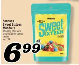 Marché Richelieu bonbons Sweet Sixteen Mondoux | Mondoux Sweet Sixteen candies offer