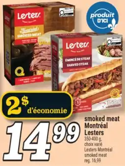 Marché Richelieu SMOKED MEAT MONTRÉAL LESTERS | LESTERS MONTRÉAL SMOKED MEAT offer
