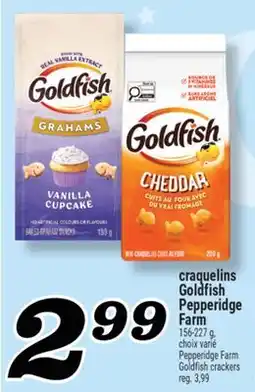 Marché Richelieu CRAQUELINS GOLDFISH PEPPERIDGE FARM | PEPPERIDGE FARM GOLDFISH CRACKERS offer