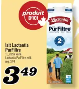 Marché Richelieu lait Lactantia PurFiltre | Lactantia PurFiltre milk offer