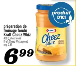 Marché Richelieu préparation de fromage fondu Kraft Cheez Whiz | Kraft CheezWhiz spread offer
