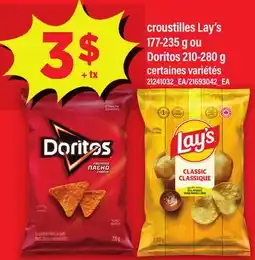 Maxi CROUSTILLES LAY'S, 177-235 G OU DORITOS, 210-280 G offer