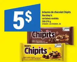 Maxi BRISURES DE CHOCOLAT CHIPITS HERSHEY'S offer