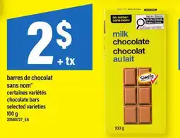 Maxi BARRES DE CHOCOLAT SANS NOM | CHOCOLATE BARS offer