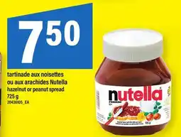 Maxi TARTINADE AUX NOISETTES OU AUX ARACHIDES NUTELLA | HAZELNUT OR PEANUT SPREAD offer