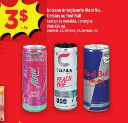 Maxi BOISSON ÉNERGISANTE ALANI NU, CELSIUS OU RED BULL, 250/355 ML offer