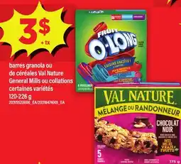 Maxi BARRES GRANOLA OU DE CÉRÉALES VAL NATURE GENERAL MILLS OU COLLATIONS offer