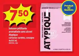 Maxi BOISSON PÉTILLANTE AROMATISÉE SANS ALCOOL ATYPIQUE offer