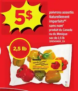 Maxi POIVRONS ASSORTIS NATURELLEMENT IMPARFAITSMC SANS NOM , SAC DE 2,5 LB offer