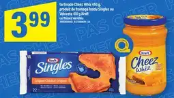 Maxi TARTINADE CHEEZ WHIZ, 450 G, PRODUIT DE FROMAGE FONDU SINGLES OU VELVEETA, 410 G KRAFT offer