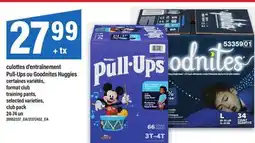Maxi CULOTTES D'ENTRAÎNEMENT PULL-UPS OU GOODNITES HUGGIES | TRAINING PANTS, 24-74 un offer