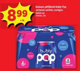 Maxi BOISSON PÉTILLANTE BUBLY POP offer