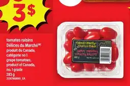 Maxi TOMATES RAISINS DÉLICES DU MARCHÉ | GRAPE TOMATOES offer
