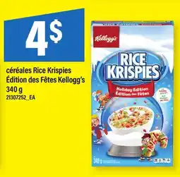 Maxi CÉRÉALES RICE KRISPIES ÉDITION DES FÊTES KELLOGG'S offer