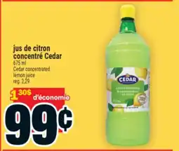 Super C jus de citron concentré Cedar | Cedar concentrated lemon juice offer