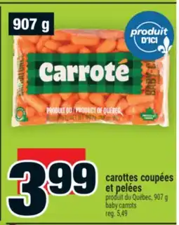 Super C carottes coupées et pelées | baby carrots offer