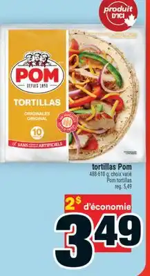 Super C tortillas Pom | Pom tortillas offer