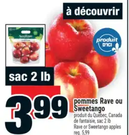Super C pommes Rave ou Sweetango | Rave or Sweetango apples offer