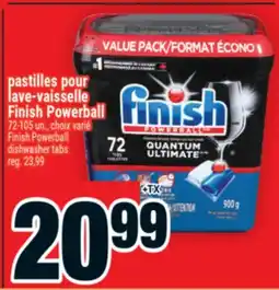 Super C pastilles pour lave-vaisselle Finish Powerball | Finish Powerball dishwasher tabs offer