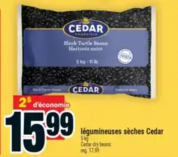 Super C légumineuses sèches Cedar | Cedar dry beans offer