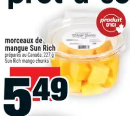 Super C morceaux de mangue Sun Rich | Sun Rich mango chunks offer