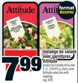 Super C mélange de salade avec garnitures Attitude | Attitude salad mix with toppings offer