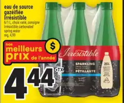 Super C eau de source gazéifiée Irresistible | Irrésistible carbonated spring water offer