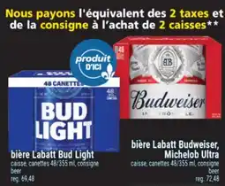 Super C bière Labatt BudLight | beer offer