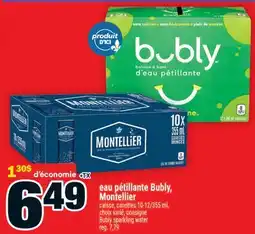 Super C eau pétillante Bubly, Montellier | Bubly sparkling water offer