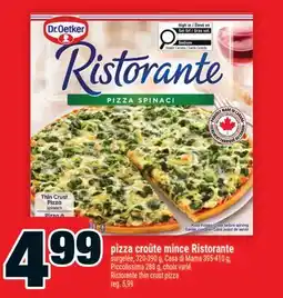 Super C pizza croûte mince Ristorante | Ristorante thin crust pizza offer