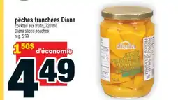Super C pêches tranchées Diana | Diana sliced peaches offer