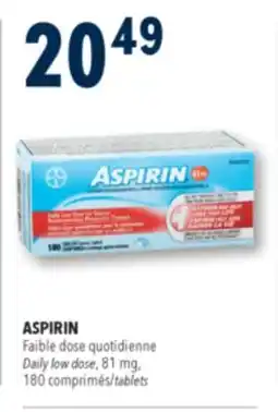 Familiprix Aspirin 81mg enteric coated tablets 180un offer