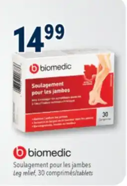Familiprix Biomedic leg relief tablet 30un offer