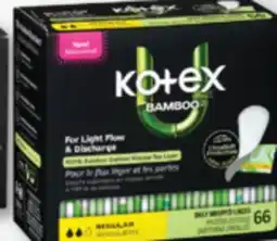 Familiprix U by KOTEX Selected tampons, liners or pads offer