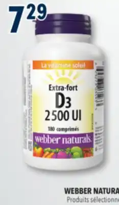 Familiprix Webber Naturals Vitamin D3 Extra Strength tablets 180un offer
