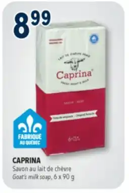 Familiprix CAPRINA Goat's milk soap offer