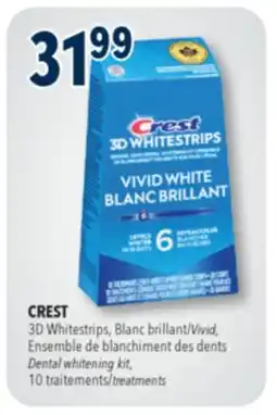 Familiprix Crest 3D Whitestrips dental whitening kit classic vivid offer