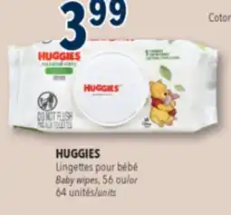 Familiprix Huggies Natural Care sensitive skin & fragrance free baby wipes 56un offer