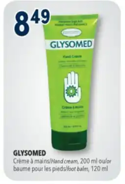 Familiprix Glysomed frequent user size hand cream offer