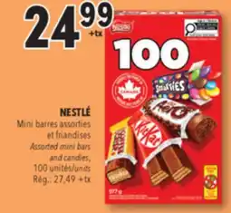 Familiprix Nestlé assorted chocolate mini bars & candies – Snack Size 100un offer
