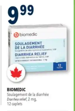 Familiprix Biomedic diarrhea relief 2mg caplets 12un offer