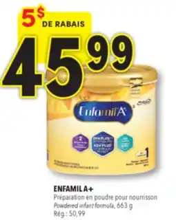 Familiprix Enfamil A+ infant formula 663g offer