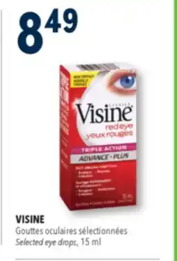 Familiprix Visine eye drops triple action for red eye offer