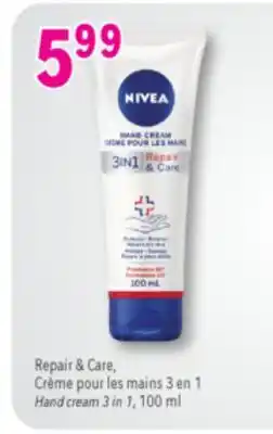 Familiprix Nivea Repair & Care 3-in-1 hand cream offer