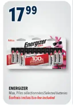 Familiprix Energizer Max AA alkaline battery 20un offer