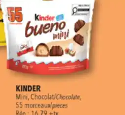 Familiprix KINDER Chocolate, 55 morceaux/pieces offer