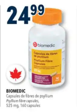 Familiprix BIOMEDIC Psyllium fibre capsules offer