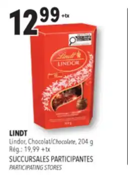 Familiprix LINDT Lindor, Chocolate offer