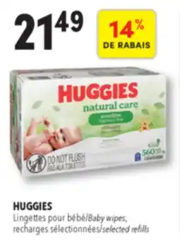 Familiprix Huggies Natural Care sensitive skin & fragrance free baby wipes 10x56un offer