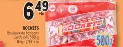 Familiprix ROCKETS, Candy rolls offer